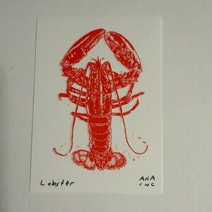 Ana Inciardi Mini Print, Lobster